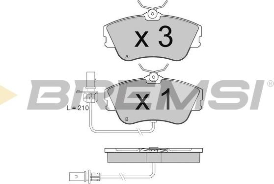 Bremsi BP2994 - Тормозные колодки, дисковые, комплект autospares.lv