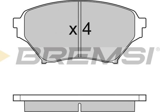 Bremsi BP2990 - Тормозные колодки, дисковые, комплект autospares.lv