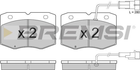 Bremsi BP2949 - Тормозные колодки, дисковые, комплект autospares.lv