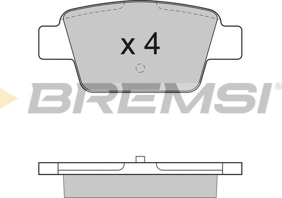 Bremsi BP2947 - Тормозные колодки, дисковые, комплект autospares.lv