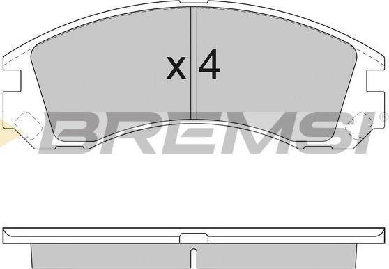 Bremsi BP2953 - Тормозные колодки, дисковые, комплект autospares.lv