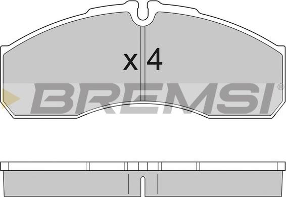 Bremsi BP2952 - Тормозные колодки, дисковые, комплект autospares.lv