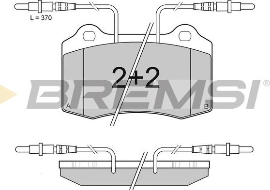 Bremsi BP2985 - Тормозные колодки, дисковые, комплект autospares.lv