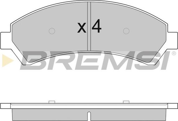 Bremsi BP2920 - Тормозные колодки, дисковые, комплект autospares.lv