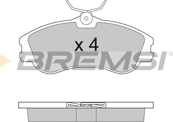 Bremsi BP2921 - Тормозные колодки, дисковые, комплект autospares.lv