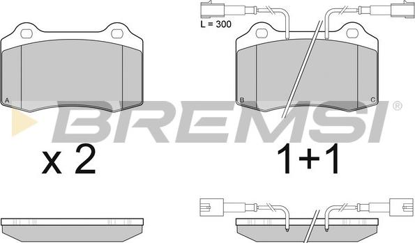 Bremsi BP2979 - Тормозные колодки, дисковые, комплект autospares.lv