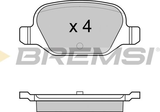 Bremsi BP2974 - Тормозные колодки, дисковые, комплект autospares.lv