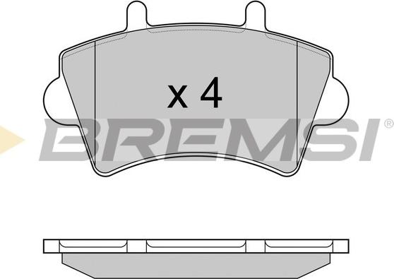 Bremsi BP2975 - Тормозные колодки, дисковые, комплект autospares.lv