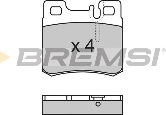 Bremsi BP2495 - Тормозные колодки, дисковые, комплект autospares.lv