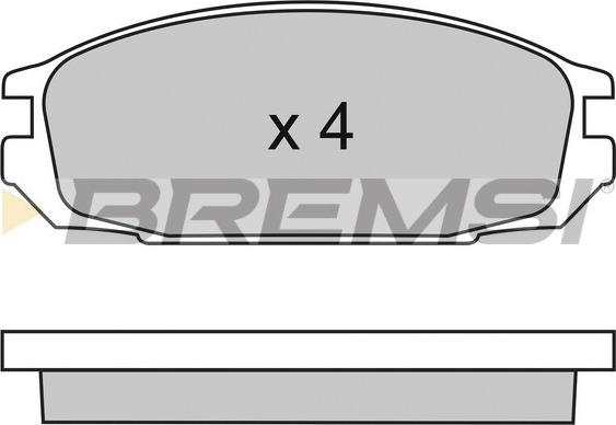 Bremsi BP2445 - Тормозные колодки, дисковые, комплект autospares.lv