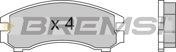 Bremsi BP2441 - Тормозные колодки, дисковые, комплект autospares.lv