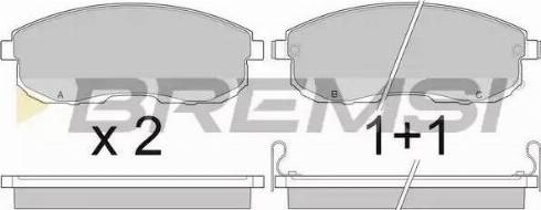 Bremsi BP2443 - Тормозные колодки, дисковые, комплект autospares.lv