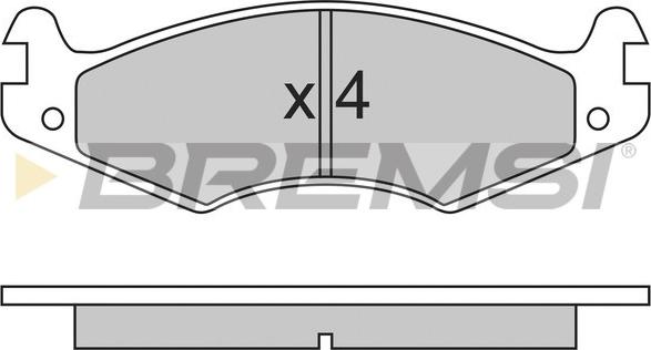 Bremsi BP2459 - Тормозные колодки, дисковые, комплект autospares.lv