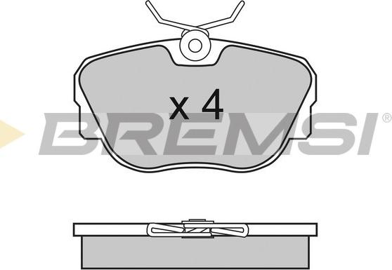 Bremsi BP2451 - Тормозные колодки, дисковые, комплект autospares.lv