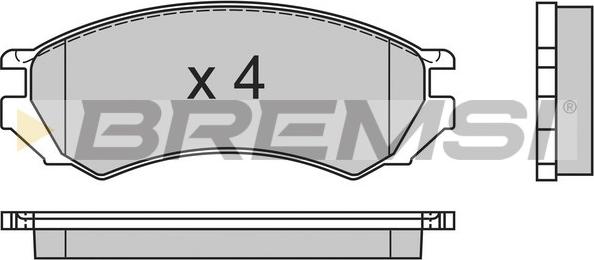 Bremsi BP2468 - Тормозные колодки, дисковые, комплект autospares.lv