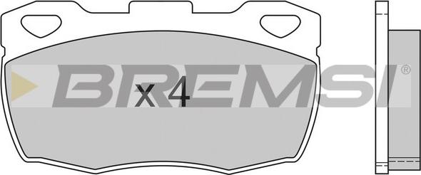 Bremsi BP2401 - Тормозные колодки, дисковые, комплект autospares.lv
