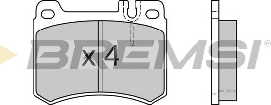 Bremsi BP2410 - Тормозные колодки, дисковые, комплект autospares.lv