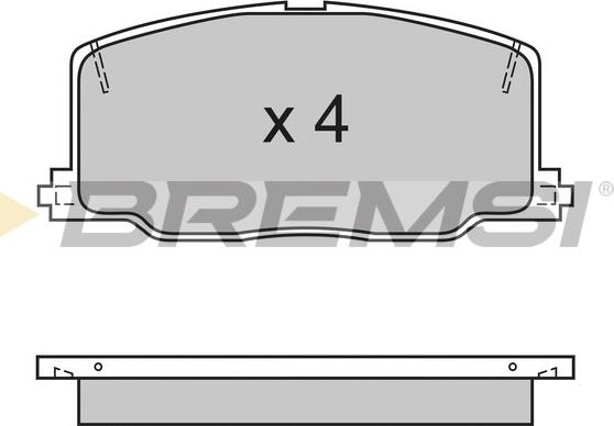 Bremsi BP2411 - Тормозные колодки, дисковые, комплект autospares.lv