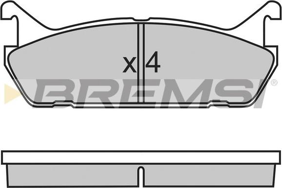 Bremsi BP2488 - Тормозные колодки, дисковые, комплект autospares.lv