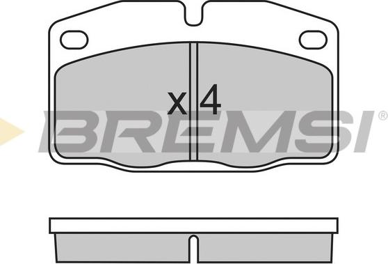 Bremsi BP2487 - Тормозные колодки, дисковые, комплект autospares.lv