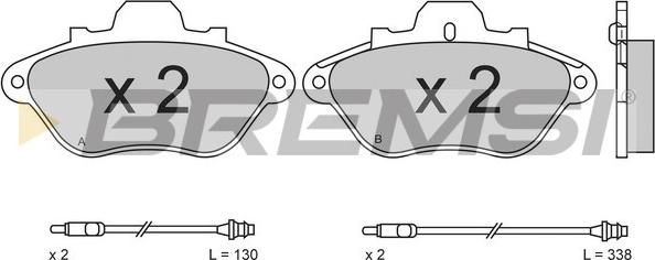 Bremsi BP2430 - Тормозные колодки, дисковые, комплект autospares.lv