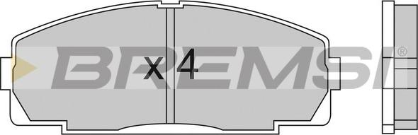 Bremsi BP2438 - Тормозные колодки, дисковые, комплект autospares.lv