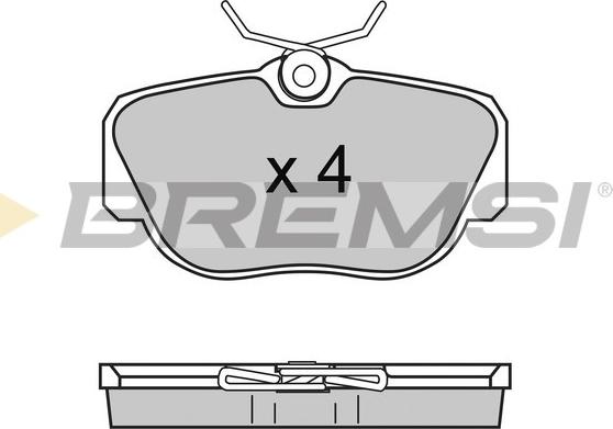 Bremsi BP2425 - Тормозные колодки, дисковые, комплект autospares.lv