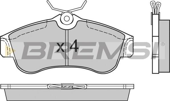 Bremsi BP2470 - Тормозные колодки, дисковые, комплект autospares.lv