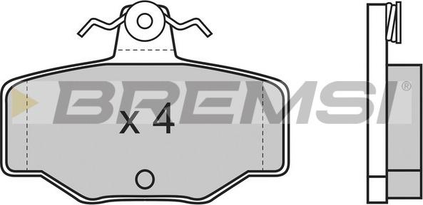 Bremsi BP2471 - Тормозные колодки, дисковые, комплект autospares.lv