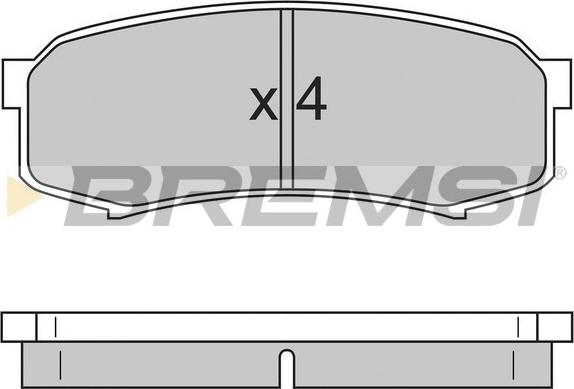 Bremsi BP2597 - Тормозные колодки, дисковые, комплект autospares.lv