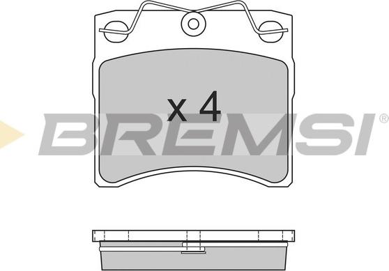 Bremsi BP2554 - Тормозные колодки, дисковые, комплект autospares.lv