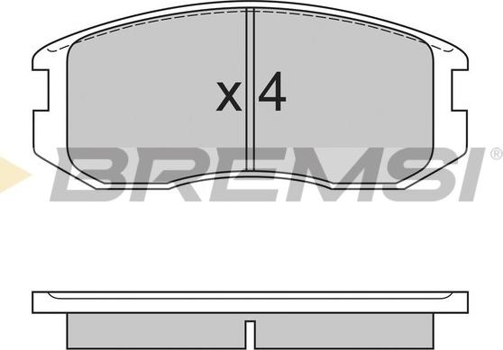 Bremsi BP2558 - Тормозные колодки, дисковые, комплект autospares.lv