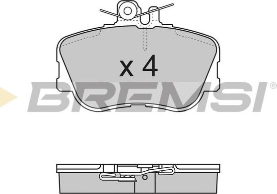 Bremsi BP2586 - Тормозные колодки, дисковые, комплект autospares.lv