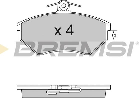 Bremsi BP2531 - Тормозные колодки, дисковые, комплект autospares.lv