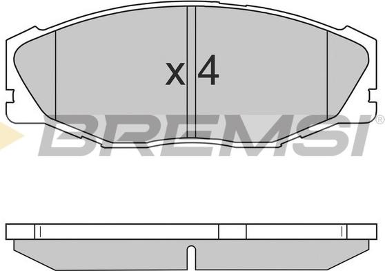 Bremsi BP2697 - Тормозные колодки, дисковые, комплект autospares.lv