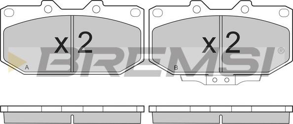 Bremsi BP2649 - Тормозные колодки, дисковые, комплект autospares.lv