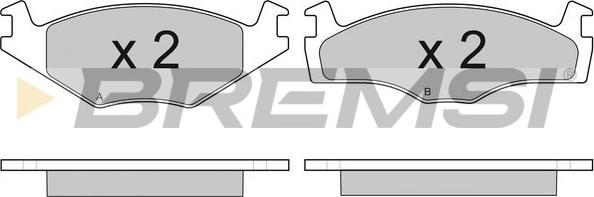 Bremsi BP2645 - Тормозные колодки, дисковые, комплект autospares.lv