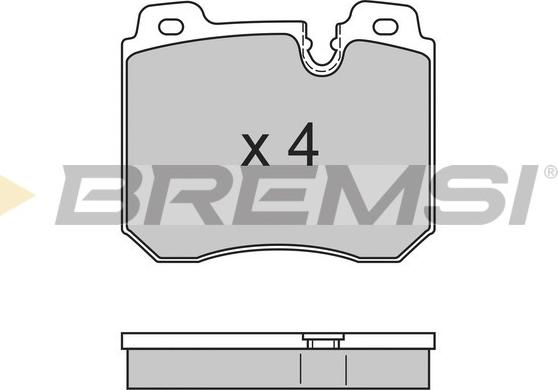 Bremsi BP2659 - Тормозные колодки, дисковые, комплект autospares.lv