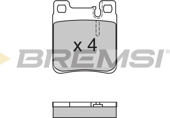 Bremsi BP2653 - Тормозные колодки, дисковые, комплект autospares.lv