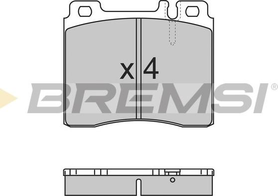 Bremsi BP2657 - Тормозные колодки, дисковые, комплект autospares.lv