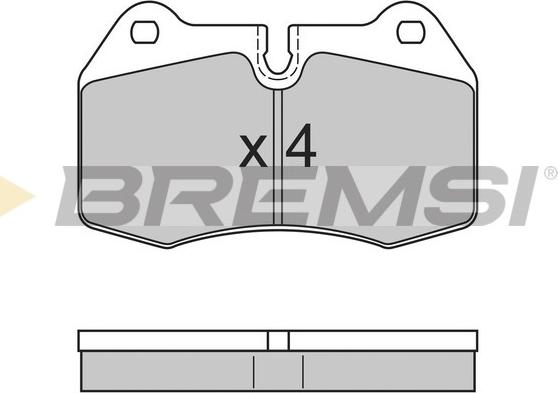 Bremsi BP2660 - Тормозные колодки, дисковые, комплект autospares.lv