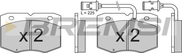 Bremsi BP2609 - Тормозные колодки, дисковые, комплект autospares.lv