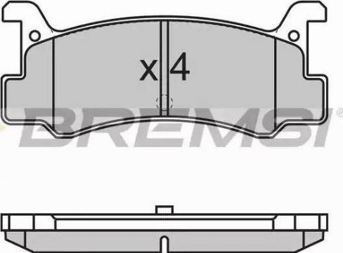 Bremsi BP2602 - Тормозные колодки, дисковые, комплект autospares.lv