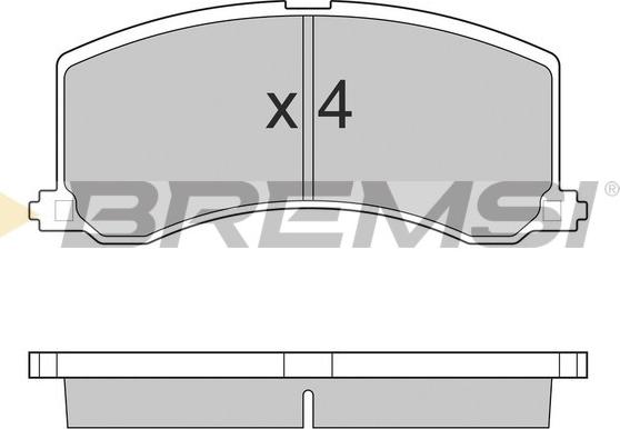 Bremsi BP2684 - Тормозные колодки, дисковые, комплект autospares.lv