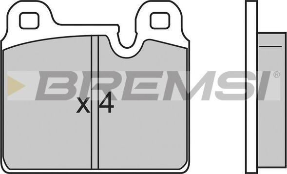 Bremsi BP2636 - Тормозные колодки, дисковые, комплект autospares.lv