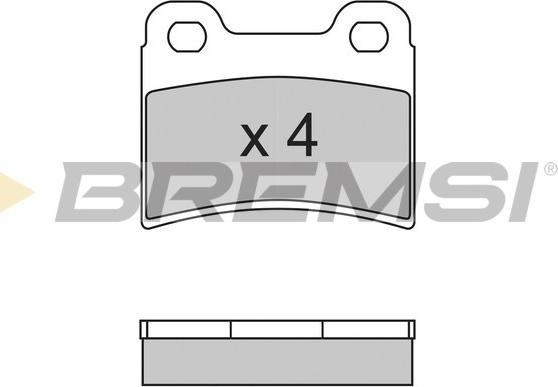 Bremsi BP2630 - Тормозные колодки, дисковые, комплект autospares.lv