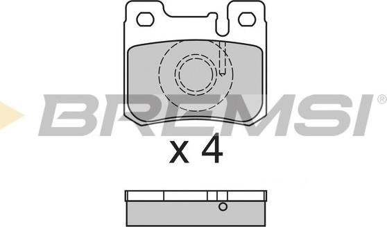 Bremsi BP2631 - Тормозные колодки, дисковые, комплект autospares.lv