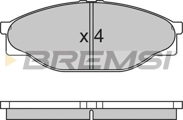 Bremsi BP2633 - Тормозные колодки, дисковые, комплект autospares.lv
