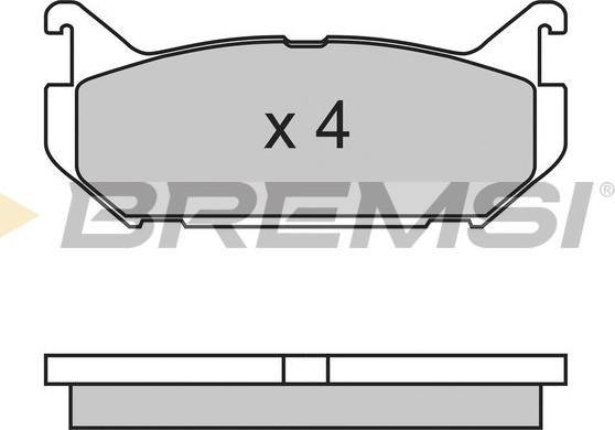 Bremsi BP2632 - Тормозные колодки, дисковые, комплект autospares.lv