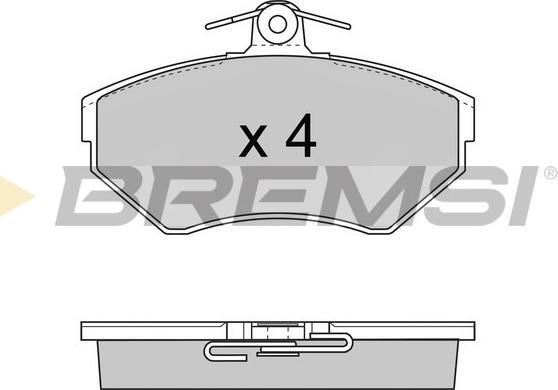 Bremsi BP2674 - Тормозные колодки, дисковые, комплект autospares.lv